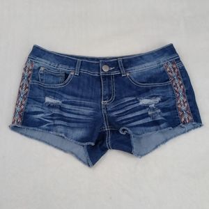 Empyre Distressed Bohemian Style Jean Shorts